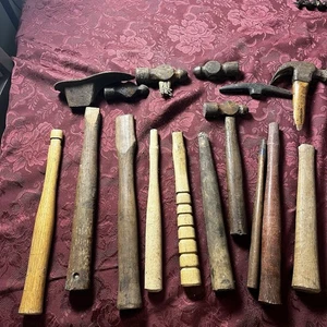Vintage Hammer Head & Handle Lot Peen Tack Straight Claw Huge Lot! - Picture 1 of 15