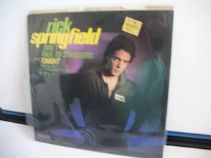 Rick Springfield Don't Talk To Strangers 45 rpm Vinyl Single Picture Sleeve - Picture 1 of 4