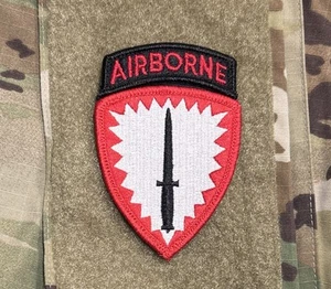 US Army SOCEUR Patch w/ Hook Full-Color Special Operations Command Europe ACU - Picture 1 of 2