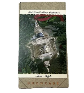 1993 Hallmark Keepsake Ornament Old-World Silver Collection Silver Sleigh NOS - Picture 1 of 7