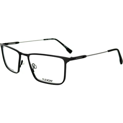 Marco de gafas de metal Flexon E1121 para hombre 001 negro 55-18 titanio flexible Foto 1 de 4