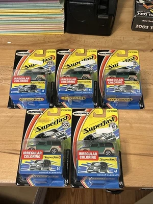 5 Matchbox 2004 Superfast 35th Anniv Green Honda Element #44 Irregular Color - Image 1 of 4