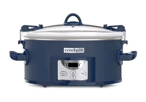 Crock-Pot 7 Quart programmierbarer extra großer Schongarer digitaler Timer zum Kochen/Tragen - Bild 1 von 6