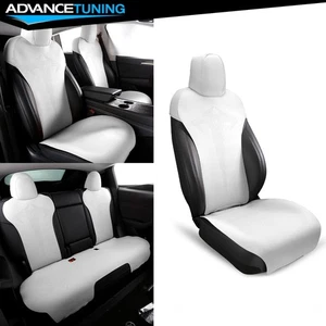 Se adapta a 17-23 Tesla Modelo 3 Blanco 5 Asientos Funda Asiento Cojines Gamuza Cuero Estilo V1 - Imagen 1 de 11