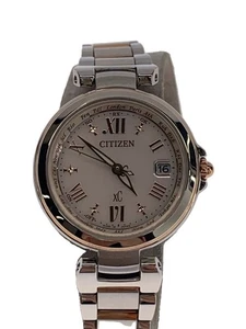 CITIZEN Womens Watch Solar Radio Controlled Analog Stainless Steel Pink Used - Picture 1 of 6