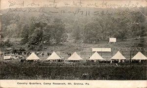 Cavalry Headquarters, Mt. Gretna, Pennsylvania PA 1906 UDB Postcard - Picture 1 of 2