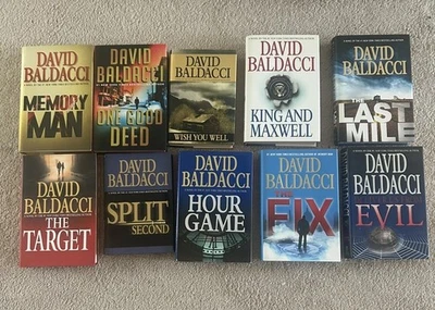 Lot of 10 David Baldacci Hardcover / Paperback Thriller Crime Suspense Novels - Image 1 of 4
