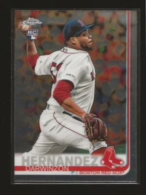 2019 Topps Chrome Update Darwinzon Hernandez Boston Red Sox RC (#30) - Image 1 of 2