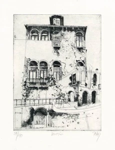 Pit Kinzer - "Venezia" - Original Radierung signiert limitiert - Picture 1 of 1