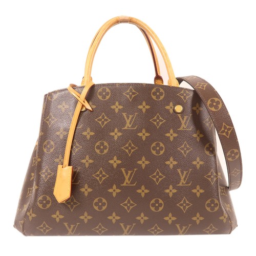 LOUIS VUITTON（LV） Borsa Louis Vuitton LV GHW Montaigne 2 vie M41056 monogramma marrone