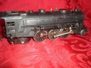 Vintage 1946-47 Lionel 027 2-6-2 Rauchlok 1666 mit 2 Stück Glocke & Kennzeichen - Bild 1 von 7