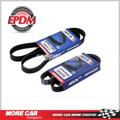 Drive Belt Set fit 02-05 Hyundai XG350 Kia Sedona 3.5L DOHC Alternator-A/C-PS - Image 1 of 4