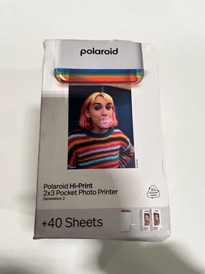 Polaroid Hi Print 2nd Generation White 2x3 Pocket Photo Bluetooth Printer - Image 1 of 2