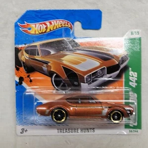 Tarjeta corta Mattel Hot Wheels Treasure Hunts 68 Old 442 embalaje original - Imagen 1 de 1