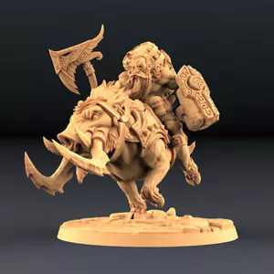 Gino On Wulf-Hog - Dwarf - Dwarves | Artisan Guild | D&D | Pathfinder | AoS - Picture 1 of 2