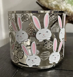 Bath & Body works Easter 2022 Bunny metal 3 wick candle holder NWT - Picture 1 of 4