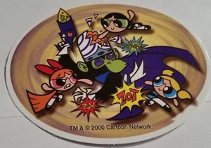 POWERPUFF GIRLS--NUOVO--Adesivo distributore automatico prismatico vintage (2000) (#262) - Foto 1 di 2