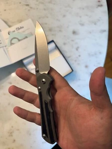 Chris Reeve Inkosi Large Black Micarta S35VN Left Hand - Picture 1 of 5