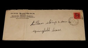 Vintage Cover, 1938, GUANTANAMO, 1CUBA, Hotel Washington, To Springfield, MA - Picture 1 of 5