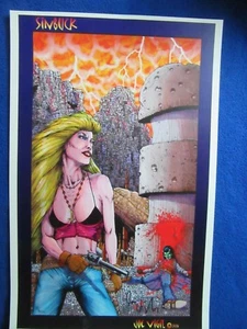 SINBUCK 11X17 PRINT 2006 SIGNED JOE VIGIL - Bild 1 von 2