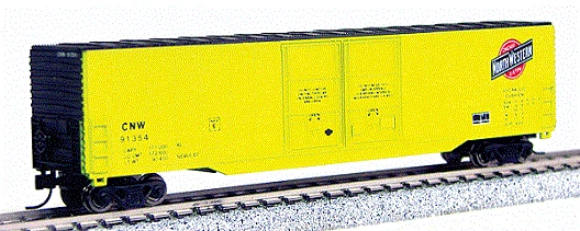 Con-Cor # 14602 Greenville 60' Double-Door Boxcar RTR CNW  # 91357 N Scale MIB - Image 1 of 1