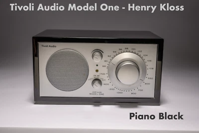 Tivoli Audio Model One AM/FM Aux In Radio - Premium Finish : Piano Black - Image 1 of 2