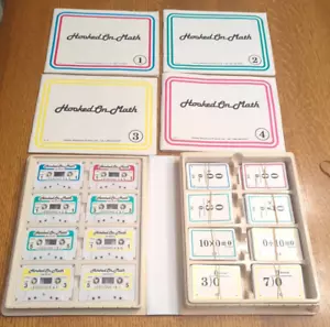 Vintage Hooked On Math Cassettes, Books, Flashcards For Homeschool Books 1-4 - Picture 1 of 14