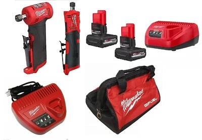 Novo kit de rebarbadora Milwaukee 2485 e 2486 M12 COMBUSTÍVEL 1/4" ângulo reto e direito - Imagem 1 de 4