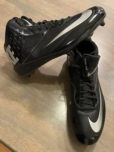 Nike Herren Lunar Code Pro Mid Fußballschuhe schwarz silber NEU 579669-002 Größe 18 - Bild 1 von 7