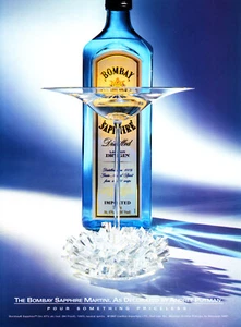 BOMBAY GIN AD #16 RARE 1997 OUT OF PRINT VINTAGE BY ANDREE PUTMAN - Picture 1 of 2