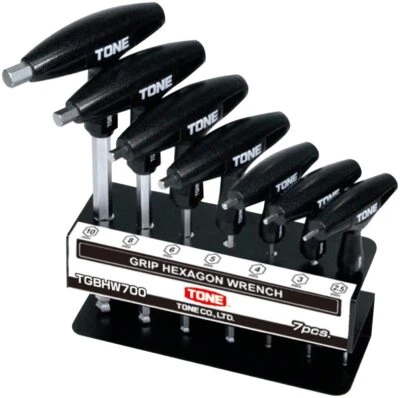 TONE Grip Ball Point Hex Wrench 2.5/3/4/5/6/8/10mm Hexagon made in Japan  - Image 1 of 4