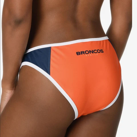 Forever Collectibles Women's Denver Broncos Team Logo Swim Suit Bikini Bottom Cover