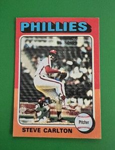 1975 Topps STEVE CARLTON Baseball Card #185 ~ NM-MT ~ HOF Phillies