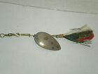 Vintage Pflueger Muskill Muskie Fishing Lure Spinnerbait with Feathers 