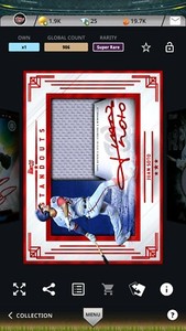 Topps Bunt DIGITAL CARD 2020 Standouts Juan Soto Team Color Signature Relic