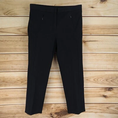 Isaac Mizrahi Live! Pantalones Mujer 18WP Negro Algodón Bolsillos con Cremallera Pierna Recta Foto 1 de 4