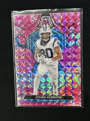 2024 Panini Mosaic - Pink Camo Mosaic Prizm #30 Chuba Hubbard - Image 1 of 2
