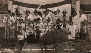 Purton Wiltshire Moonraker Celebration Real Photo Postcard unposted - Picture 1 of 2