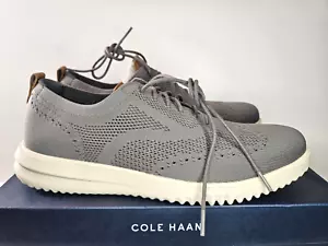 Cole Haan Grand+ Stitchlite Wingtip Oxford shoes Tornado Birch C38227 Men sz 12 - Picture 1 of 8