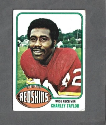 Charlie Taylor HOF Washington Redskins 1976 Topps #450 - Image 1 of 2