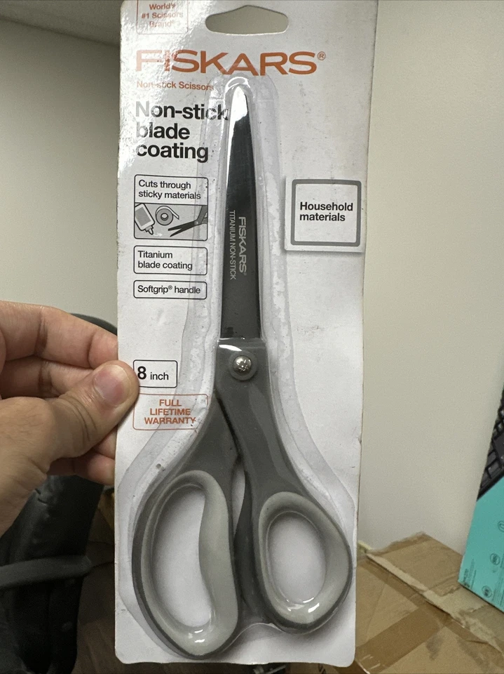 8" Fiskars Soft Grip Scissors (Titanium) - Image 1 of 1