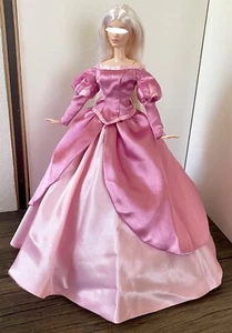 Vestido de baile y enagua miniatura rosa satinado muñeca princesa escala 1:6 - Imagen 1 de 12