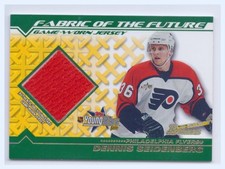 2002-03 Bowman YoungStars Fabric of the Future Jersey FFJ-DS Dennis Seidenberg