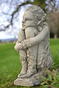 Ivy the Wood Sprite Fairy Stone Garden Ornament - Picture 1 of 8