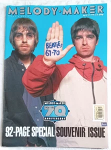 Melody Maker UK April  1996 Oasis 70th Anniversary Issue 92 page issue MINT - Picture 1 of 2