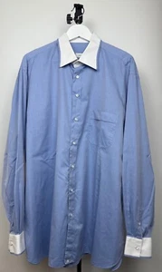 Herren marol Bologna Baumwolle Langarm Hemd Gr. 46 Hell Blau Weiss 29012504 - Bild 1 von 10