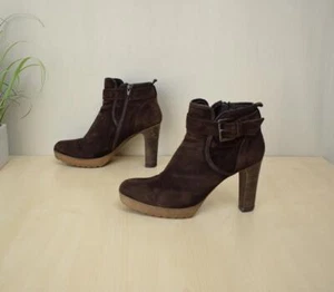 tolle Manas Wildleder High Heel Stiefeletten Gr. 40 - Bild 1 von 8
