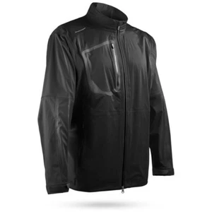 NEW Sun Mountain Men’s LARGE Elite Jacket Black Waterproof Full-Zip Breathable - Picture 1 of 5