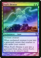 MTG - Fool's Demise - Time Spiral - X1 - (MP) - FOIL - FREE SHIPPING