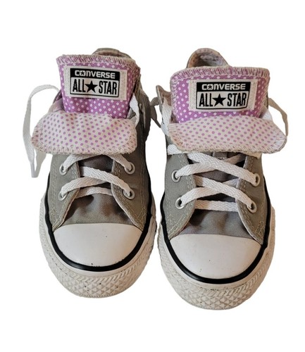 Sneakers Converse All Star Junior Chuck Taylors grigio lavanda taglia 2 stringate
